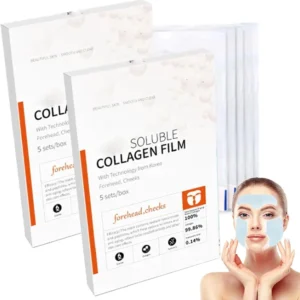 Masque facial en gel de collagène hydrolysé, anti-déformable, hydratant, soluble, remplisseur de visage,
